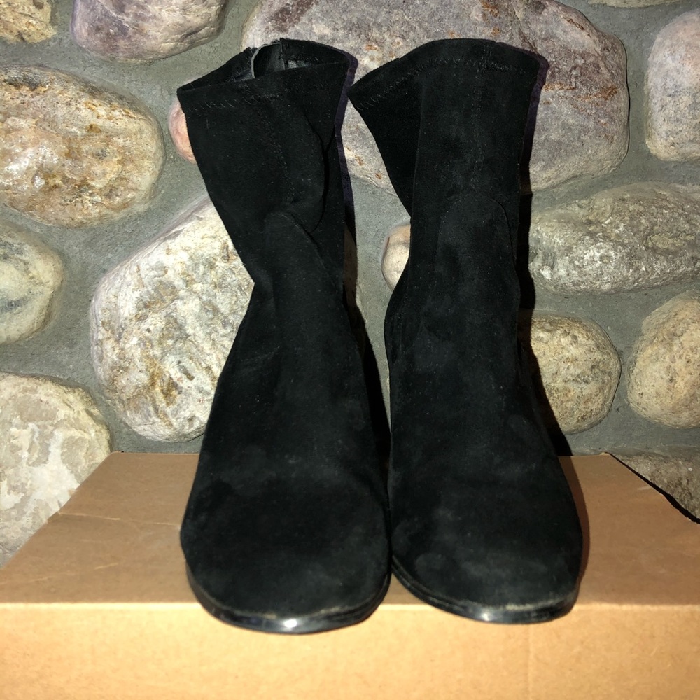 Corelli Black Suede Booties